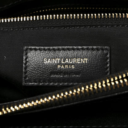 Saint Laurent Calfskin Y Quilted Monogram Medium Loulou Chain Satchel Black 6 of 9
