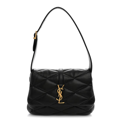 Saint Laurent Lambskin Quilted Le 57 Diamond Shoulder Bag Black 1 of 10