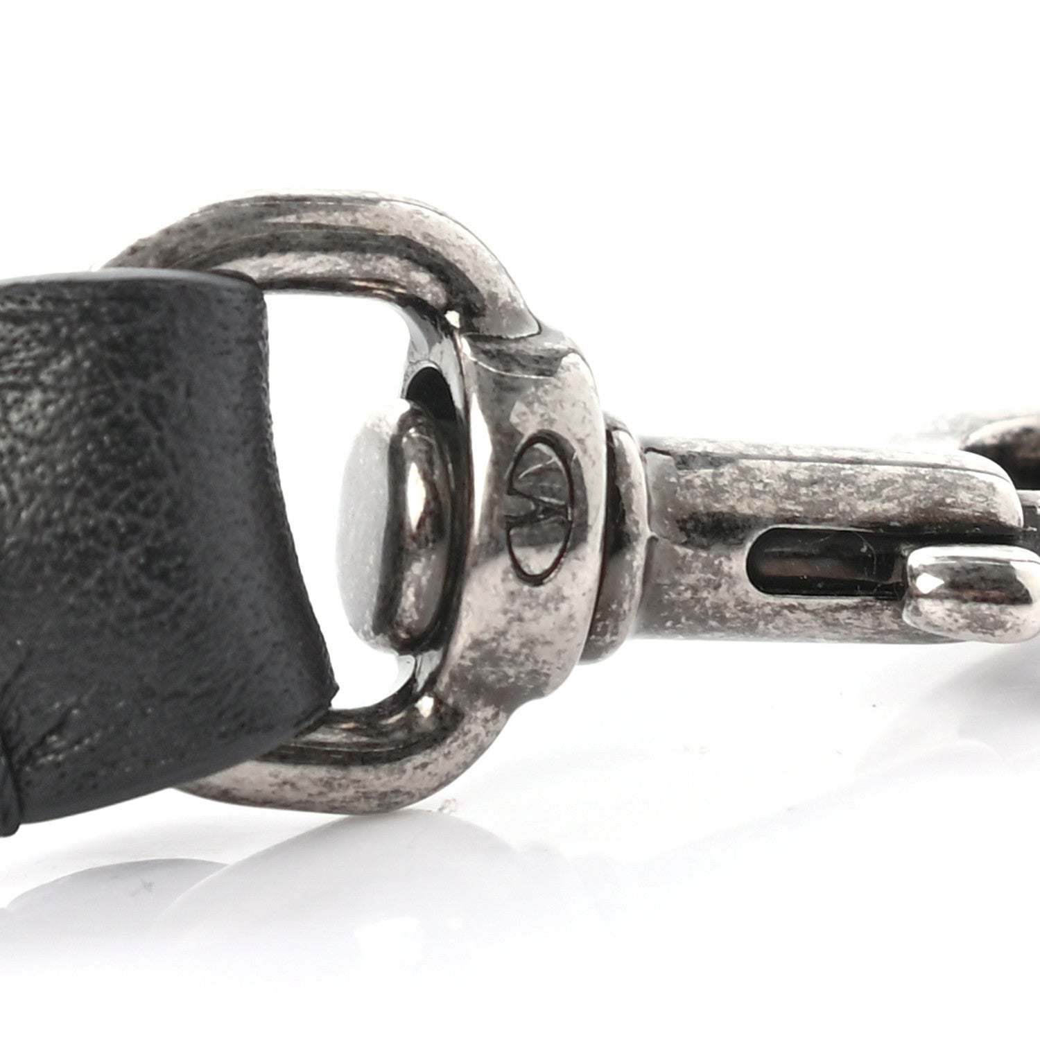 Valentino Garavani Grained Calfskin Rockstud Rolling Strap Black 3 of 3