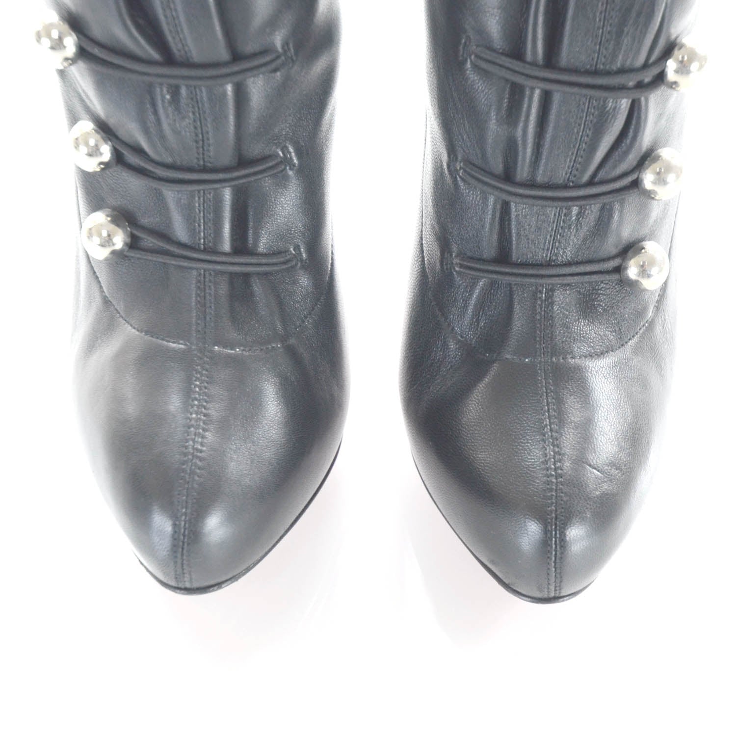 Christian Louboutin Leather Fifre Corset Booties 36.5 12 of 12