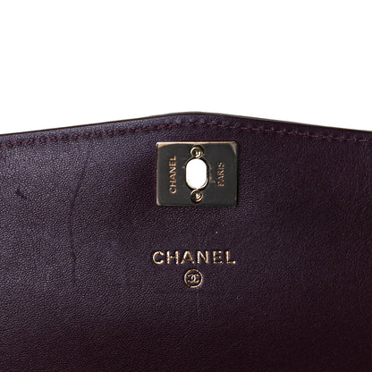Chanel Lambskin Chevron Quilted Wallet On Chain WOC Black 5 of 7