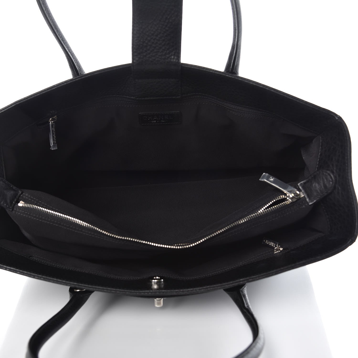 Chanel Calfskin Cerf Executive Shopper Tote Black 5 of 13