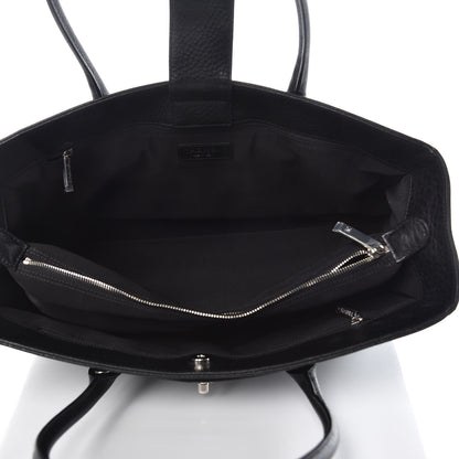 Chanel Calfskin Cerf Executive Shopper Tote Black 5 of 13