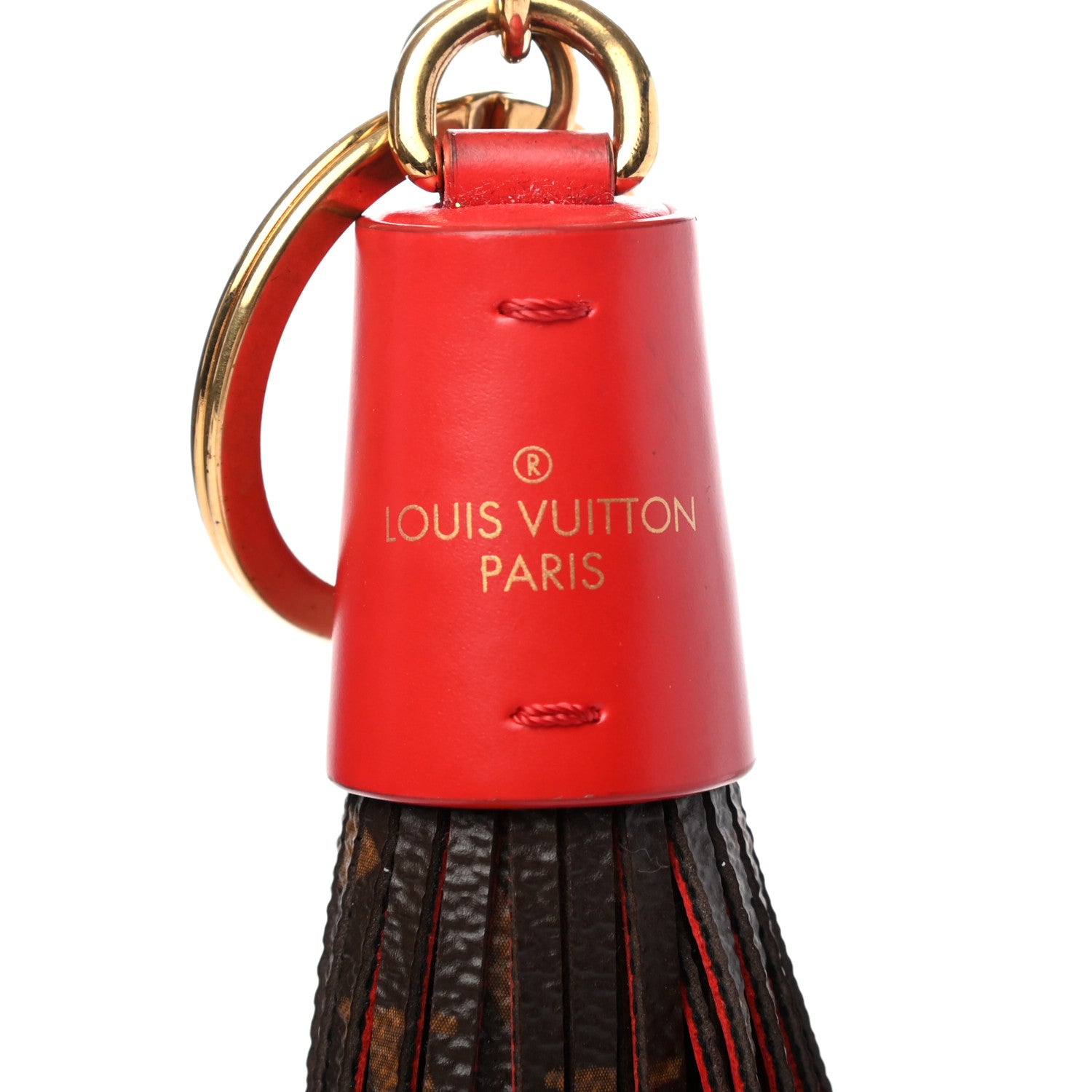 Louis Vuitton Monogram Tassel Bag Charm Red 3 of 4