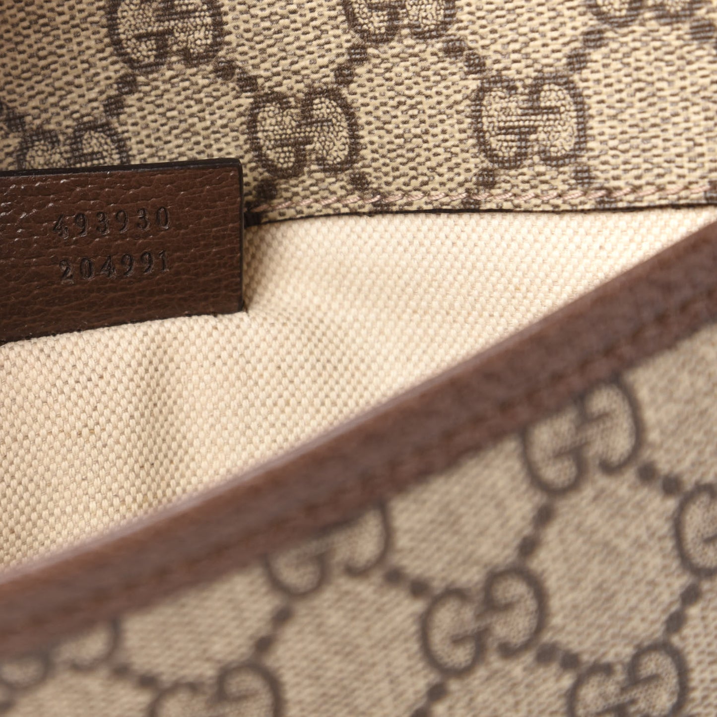 GG Supreme Monogram Neo Vintage Web Belt Bag Brown