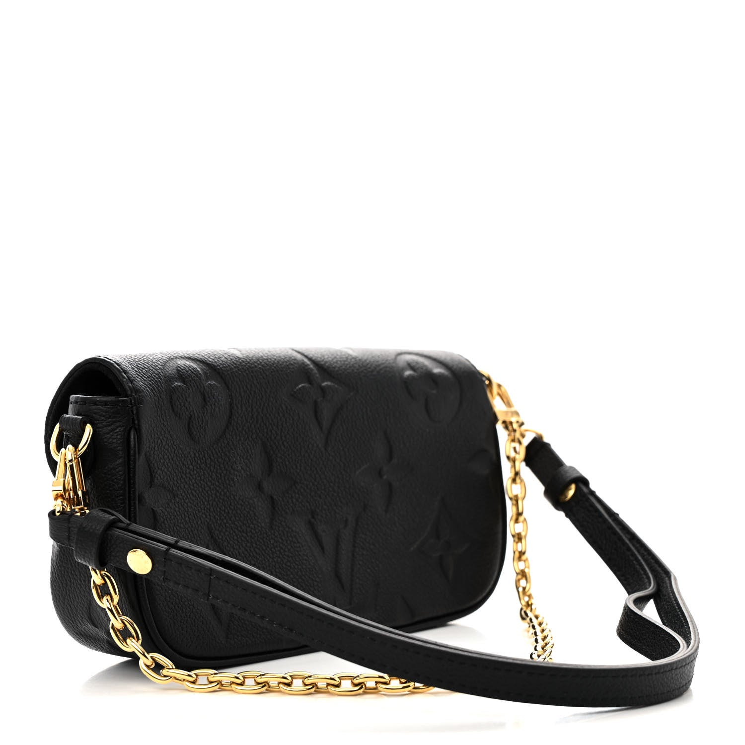 Louis Vuitton Empreinte Monogram Giant Ivy Wallet On Chain Black 3 of 10