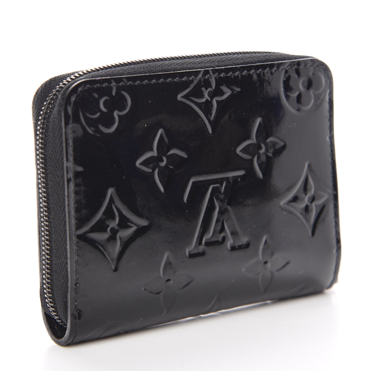 Vernis Zippy Coin Purse Wallet Noir Magnetique