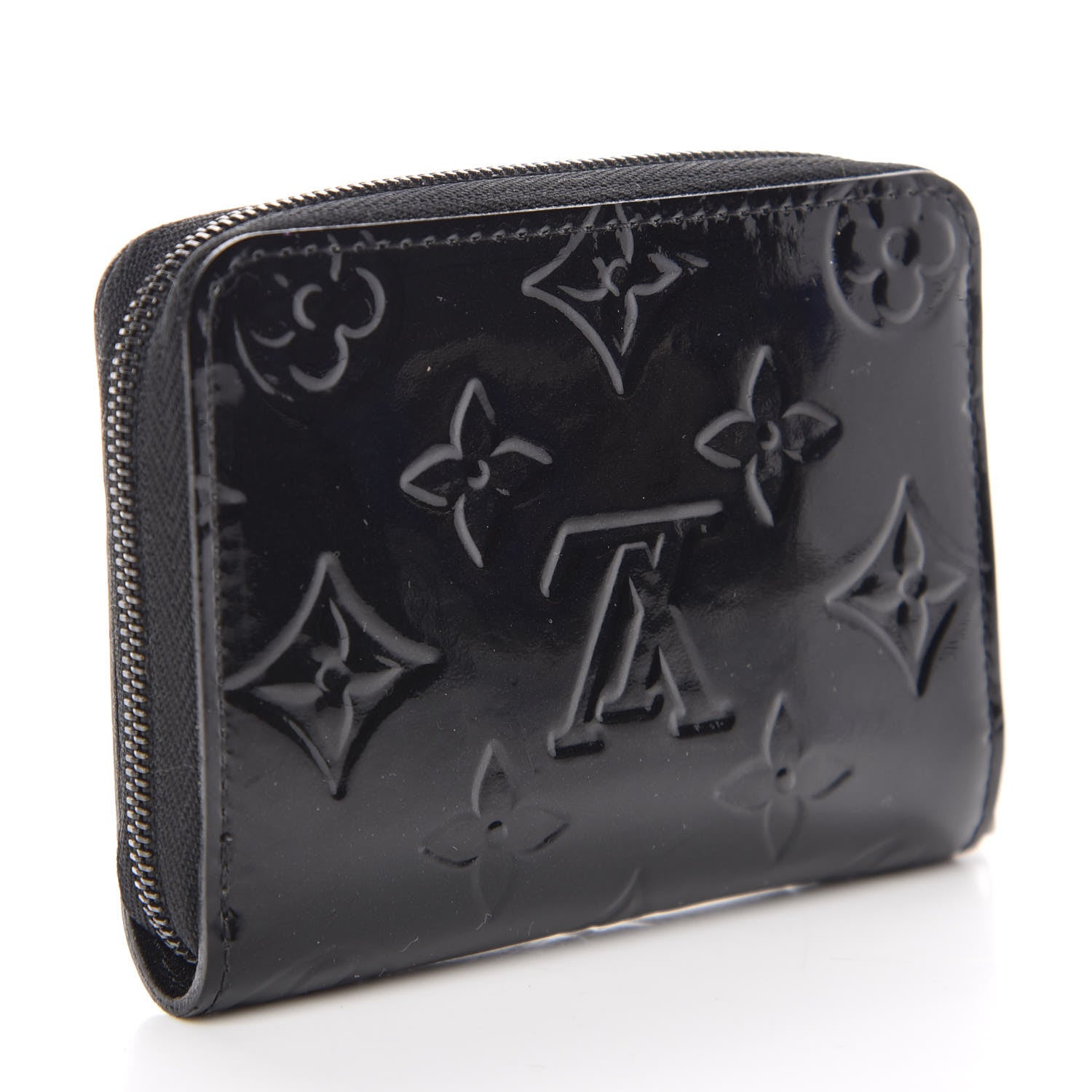 Louis Vuitton Vernis Zippy Coin Purse Wallet Noir Magnetique 3 of 11