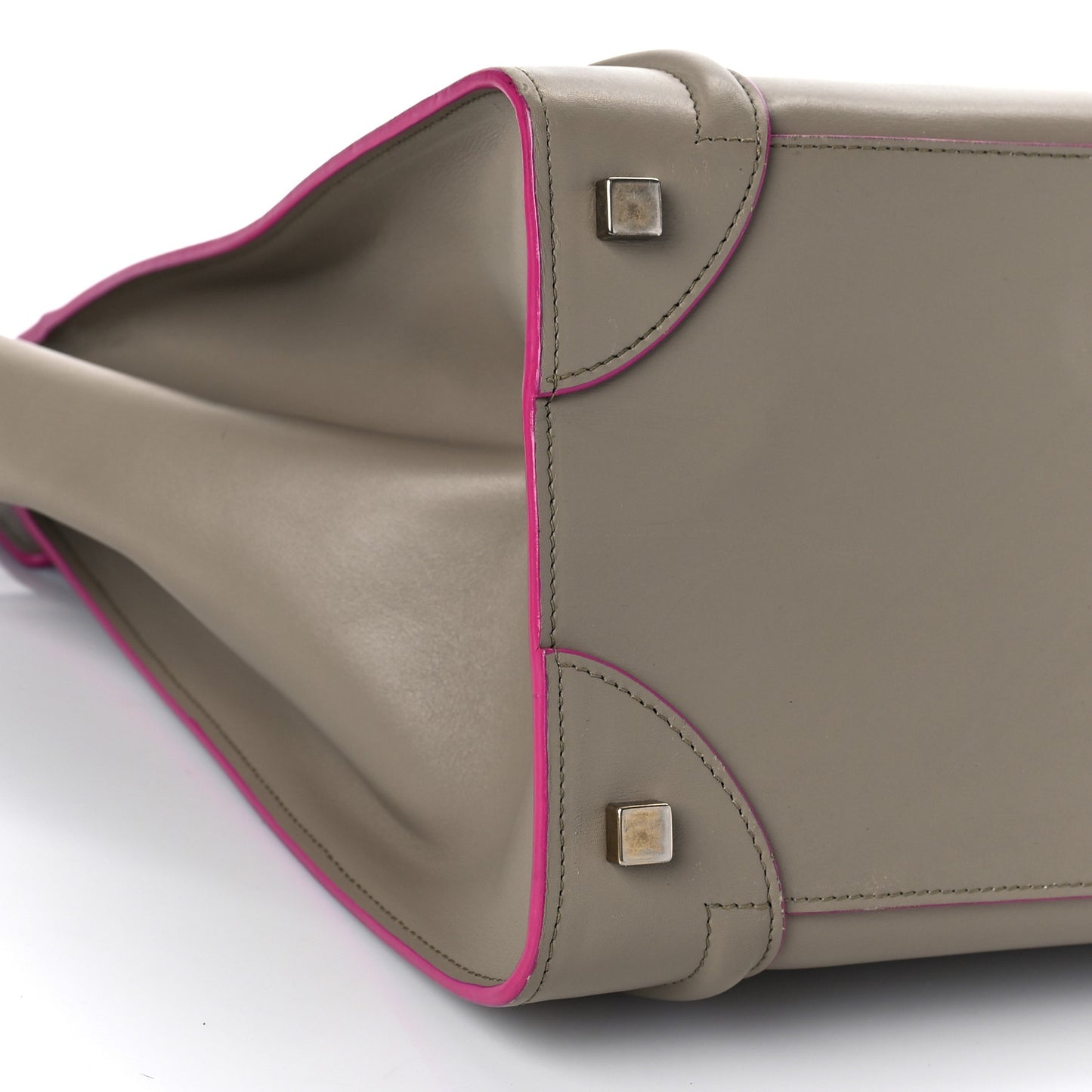 Smooth Calfskin Mini Luggage Beige