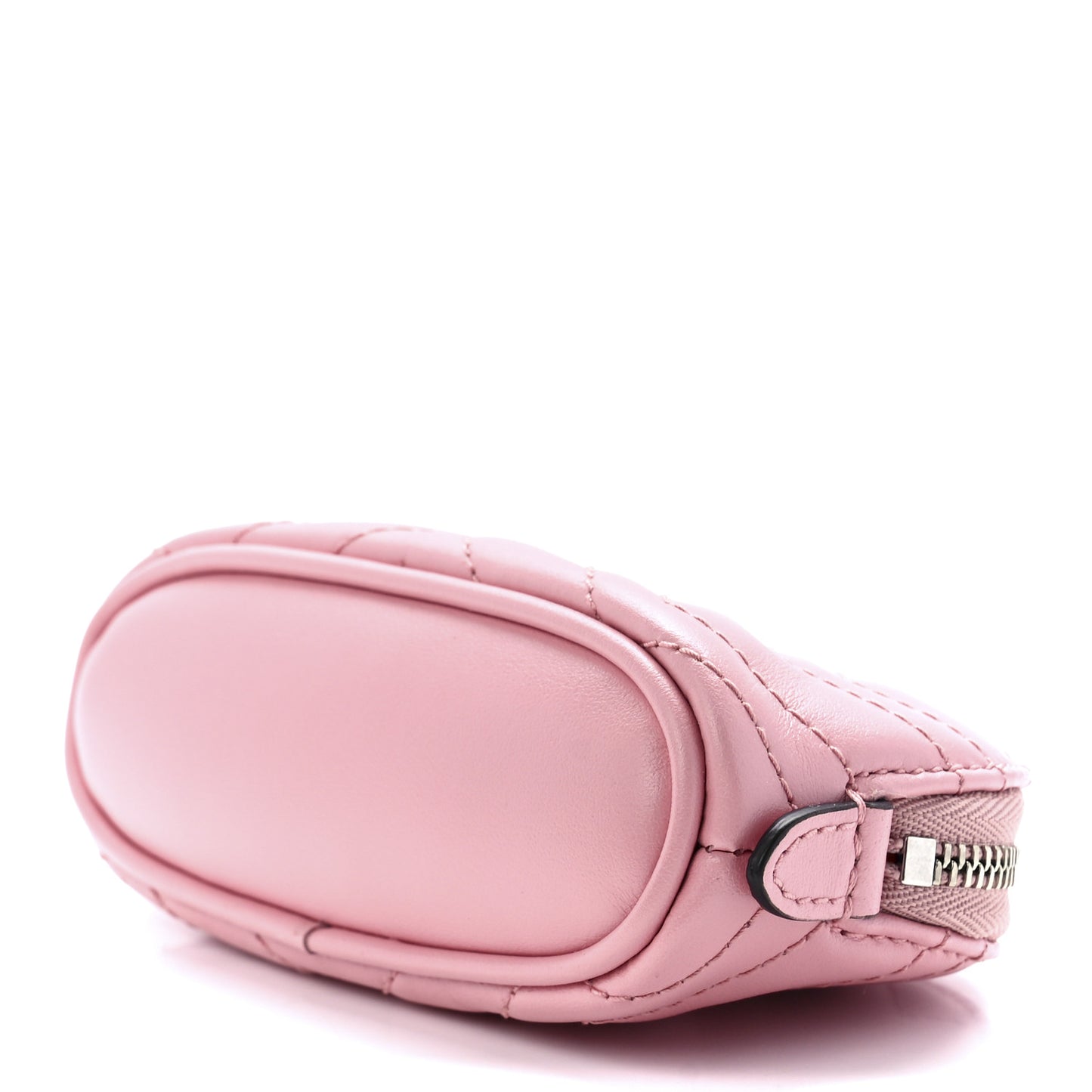Calfskin Matelasse GG Marmont Key Pouch Wild Rose