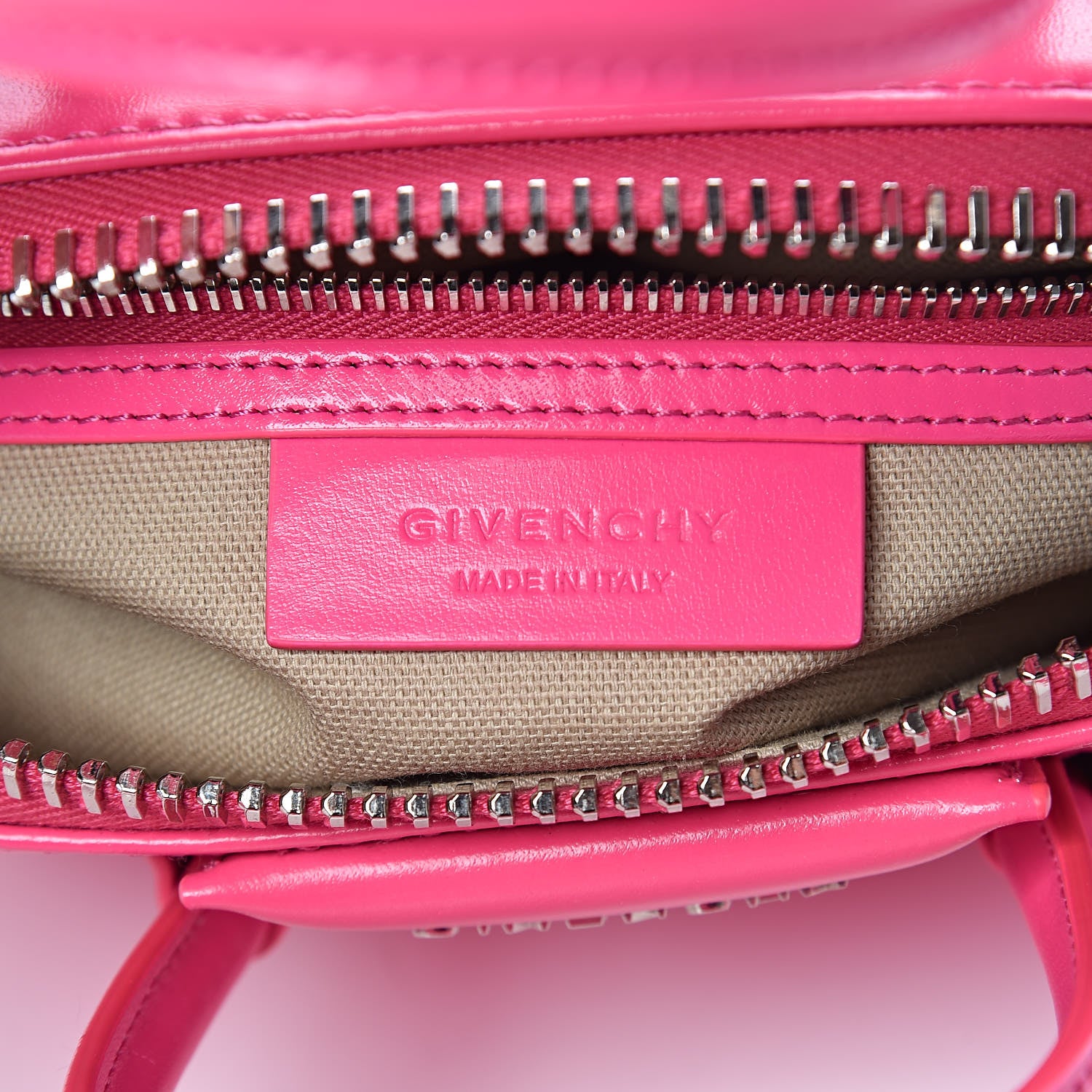Givenchy Shiny Lord Calfskin Mini Antigona Shocking Pink 6 of 10