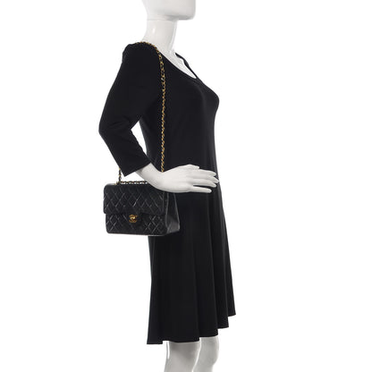Chanel Lambskin Quilted Small Double Flap Black 2 of 14
