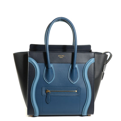 Celine Smooth Calfskin Micro Tri-Color Luggage Deepsea 1 of 8