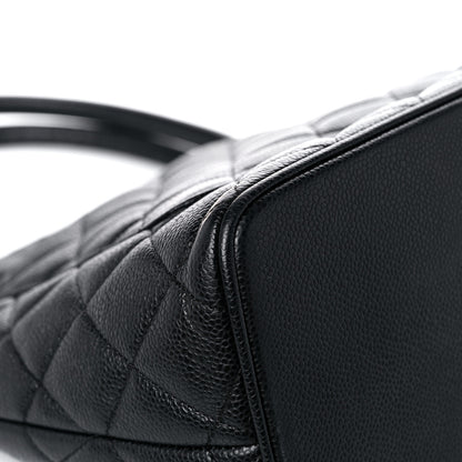 Chanel Caviar Quilted Medallion Tote Black 12 of 13