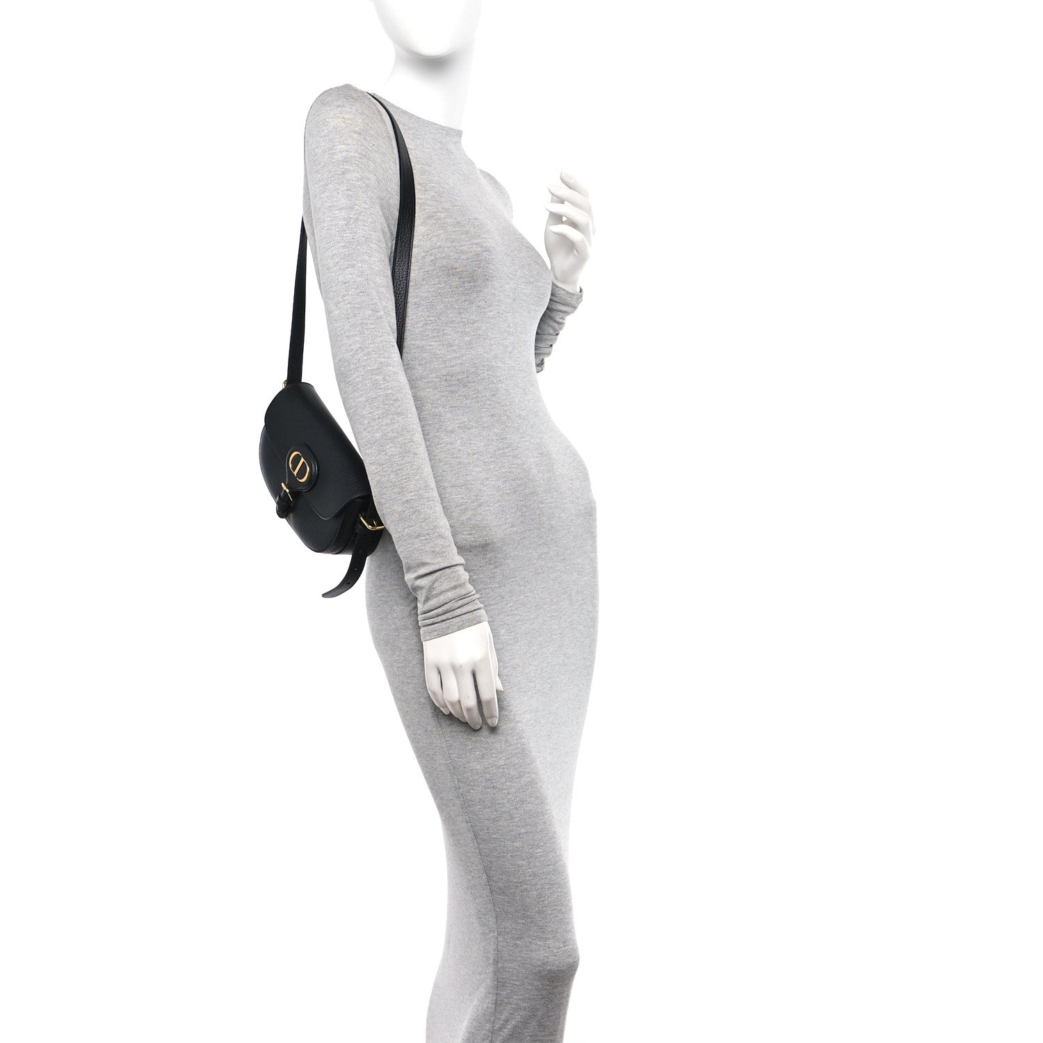 Christian Dior Grained Calfskin East West Bobby Bag Black 2 of 11