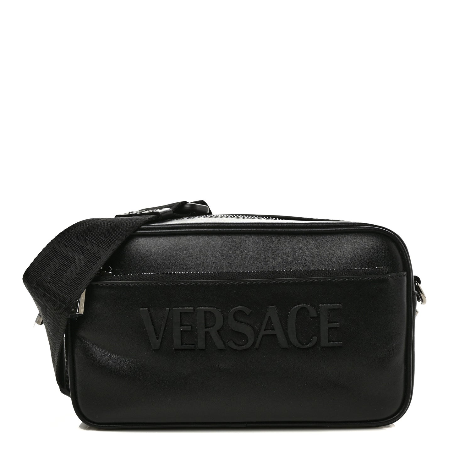 Calfskin Messenger Bag Black