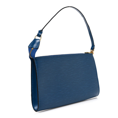Louis Vuitton Epi Pochette Accessories 24 Myrtille 3 of 10