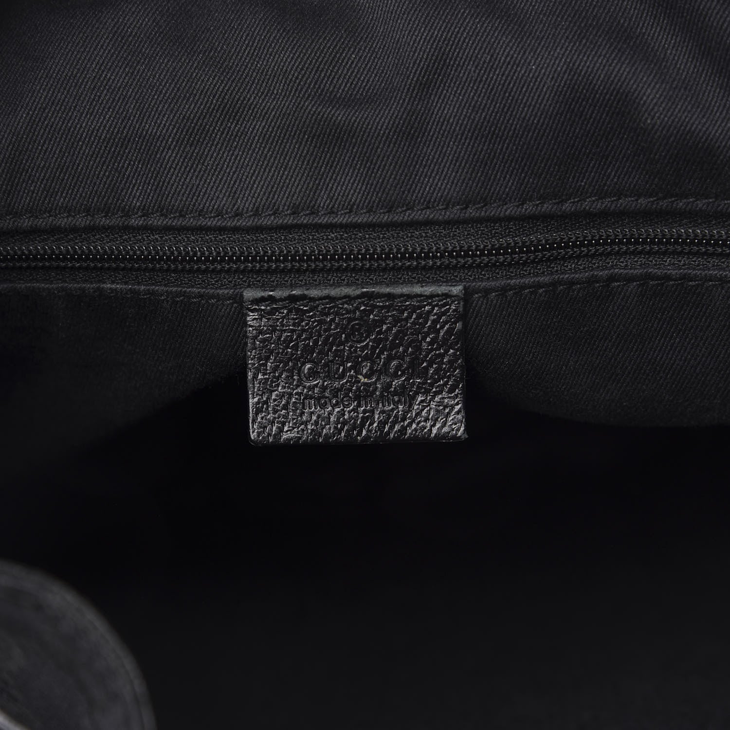 Gucci Monogram Drawstring Hobo Black 5 of 12