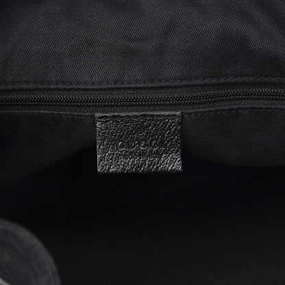 Gucci Monogram Drawstring Hobo Black 5 of 12