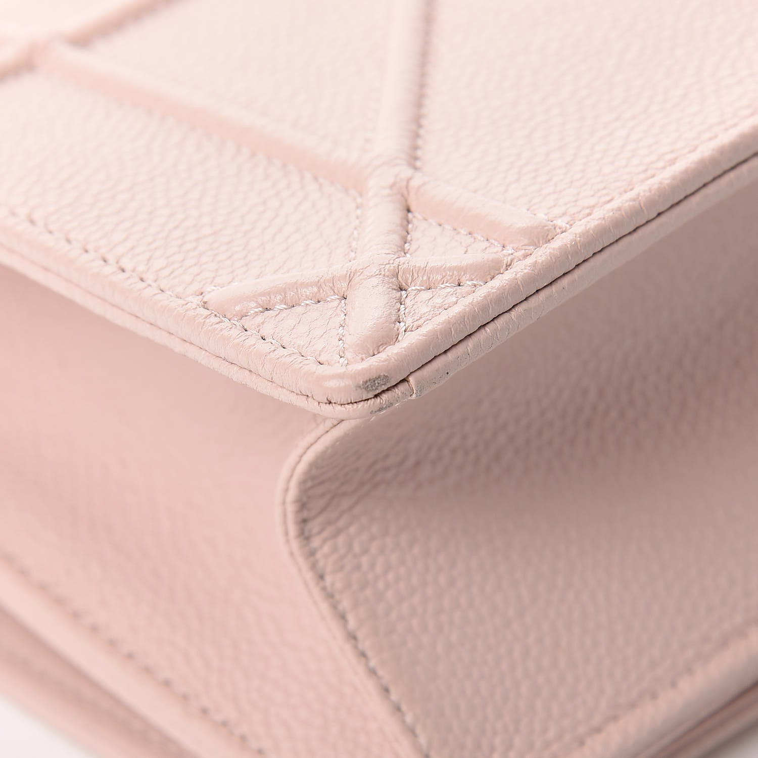 Christian Dior Grained Calfskin Cannage Small Diorama Flap Bag Rose Poudre 12 of 13