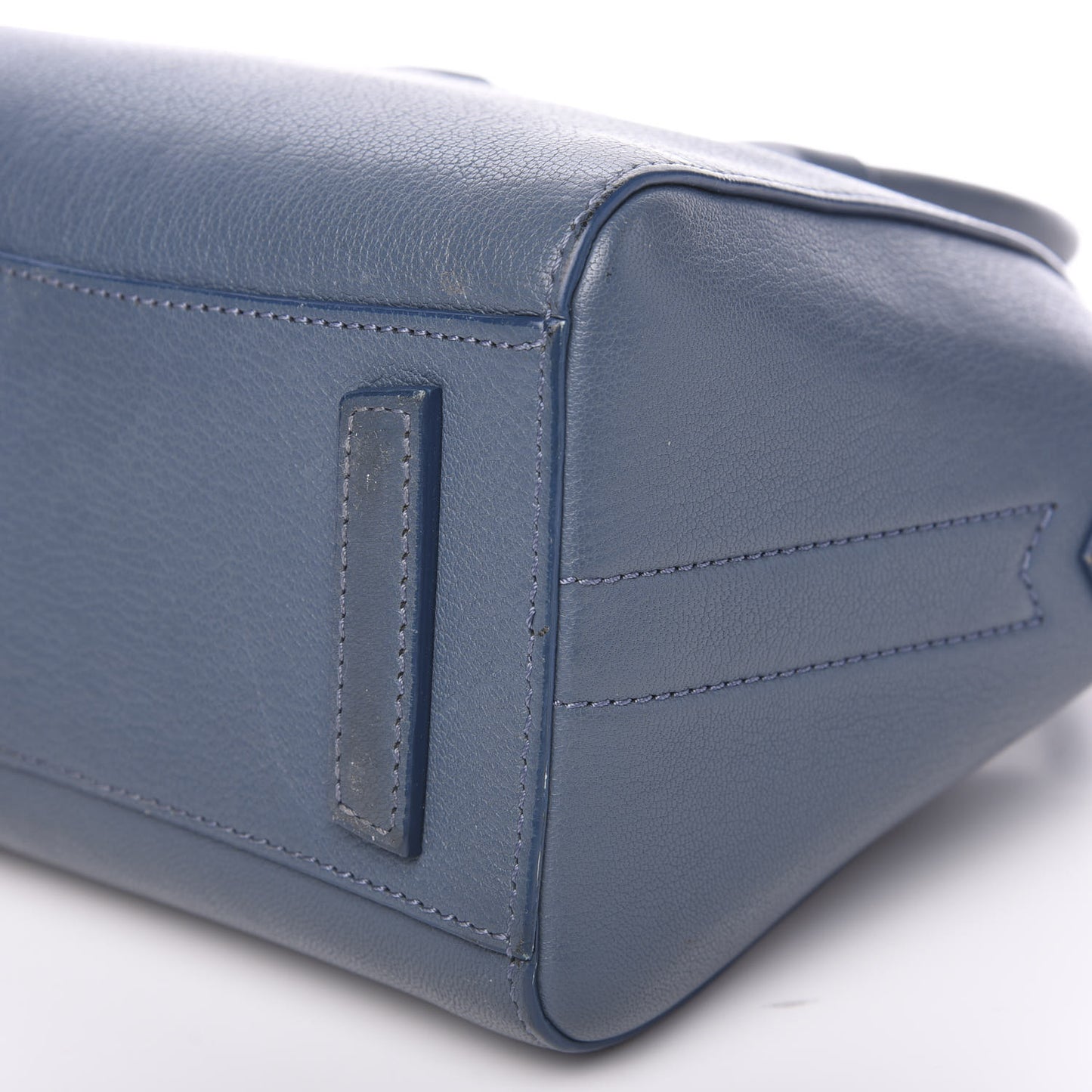 Sugar Goatskin Mini Antigona Mineral Blue