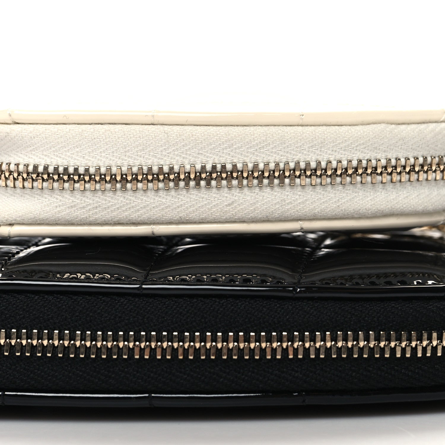 Chanel Patent Calfskin Resin Quilted CC Heart Clutch With Chain Black 12 of 12