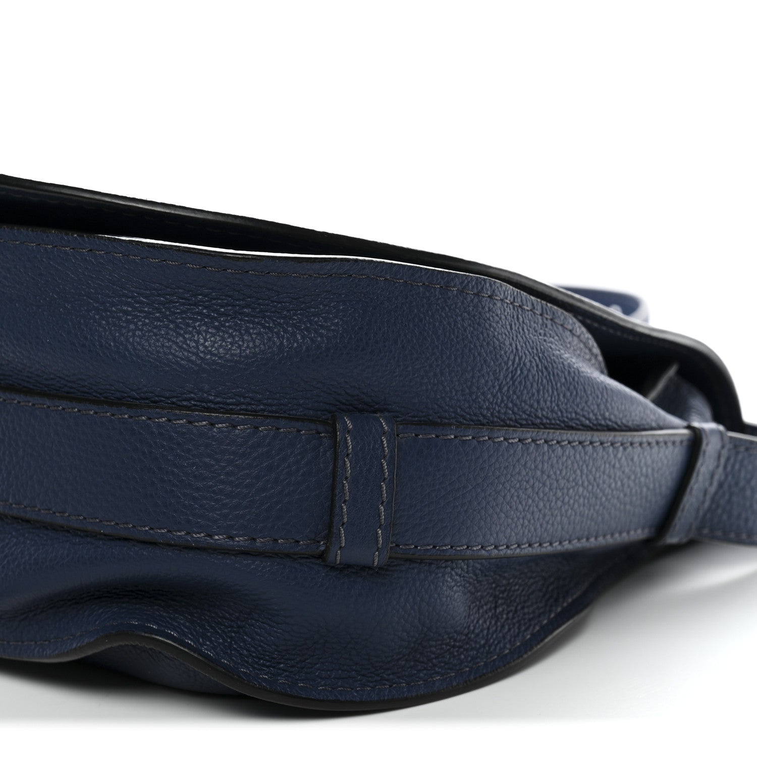 Chloe Calfskin Medium Marcie Round Crossbody Bag Navy 9 of 9