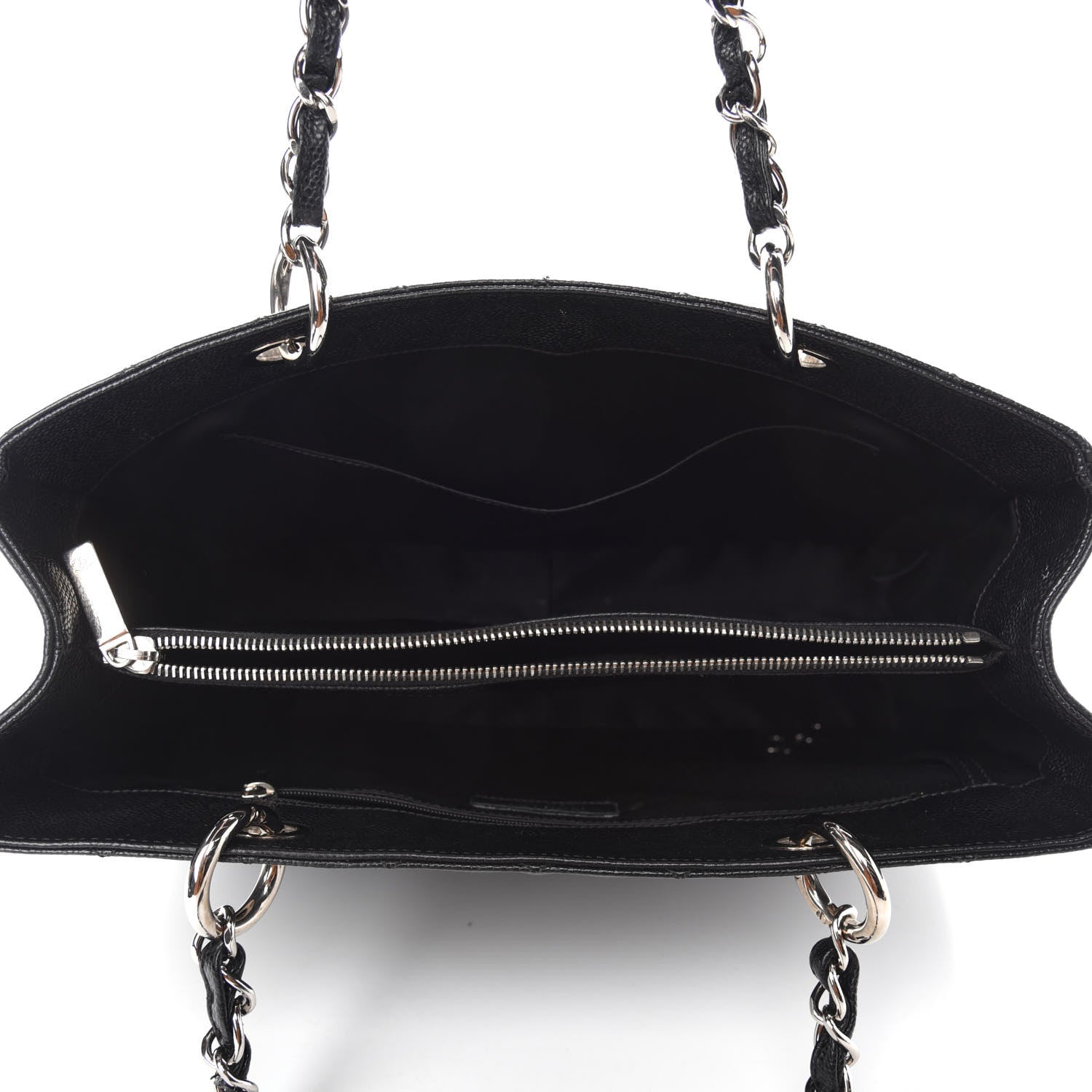 Chanel Caviar Quilted Grand Shopping Tote GST Black 5 of 12