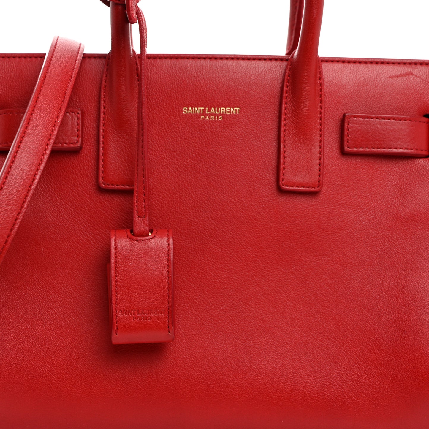 Calfskin Nano Sac De Jour Lipstick Red