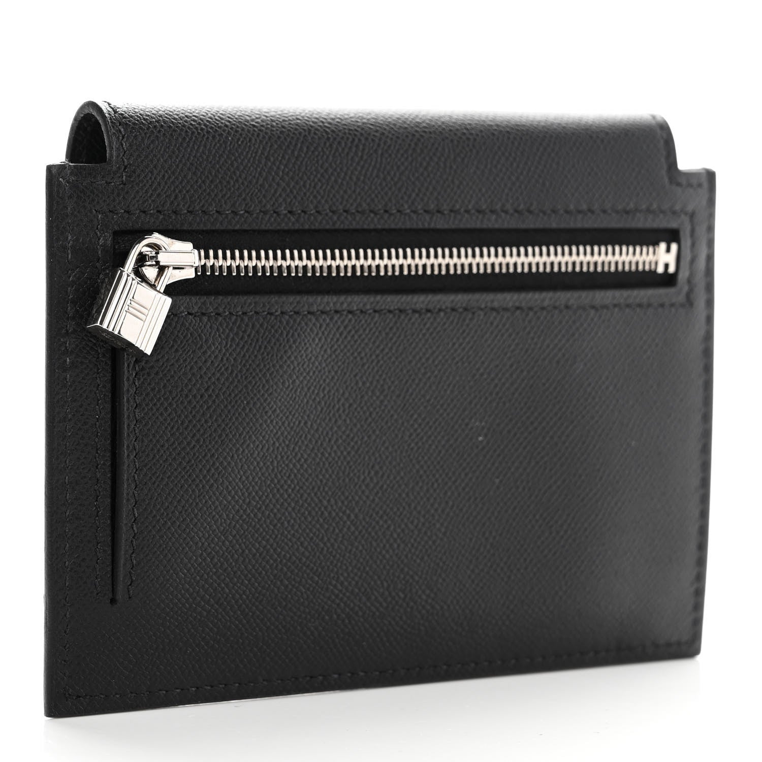 Hermes Epsom Kelly Pocket Compact Wallet Black 3 of 7