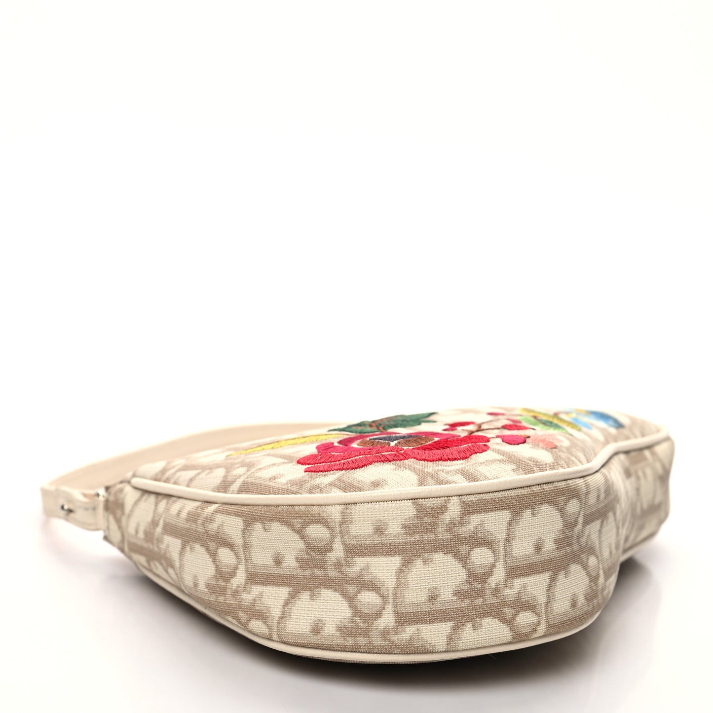 Monogram Vintage Flowers Mini Saddle Bag Beige