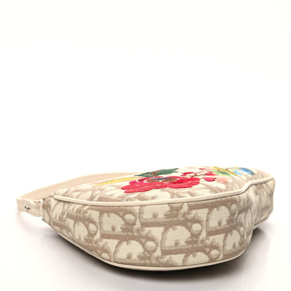 Christian Dior Monogram Vintage Flowers Mini Saddle Bag Beige 4 of 9