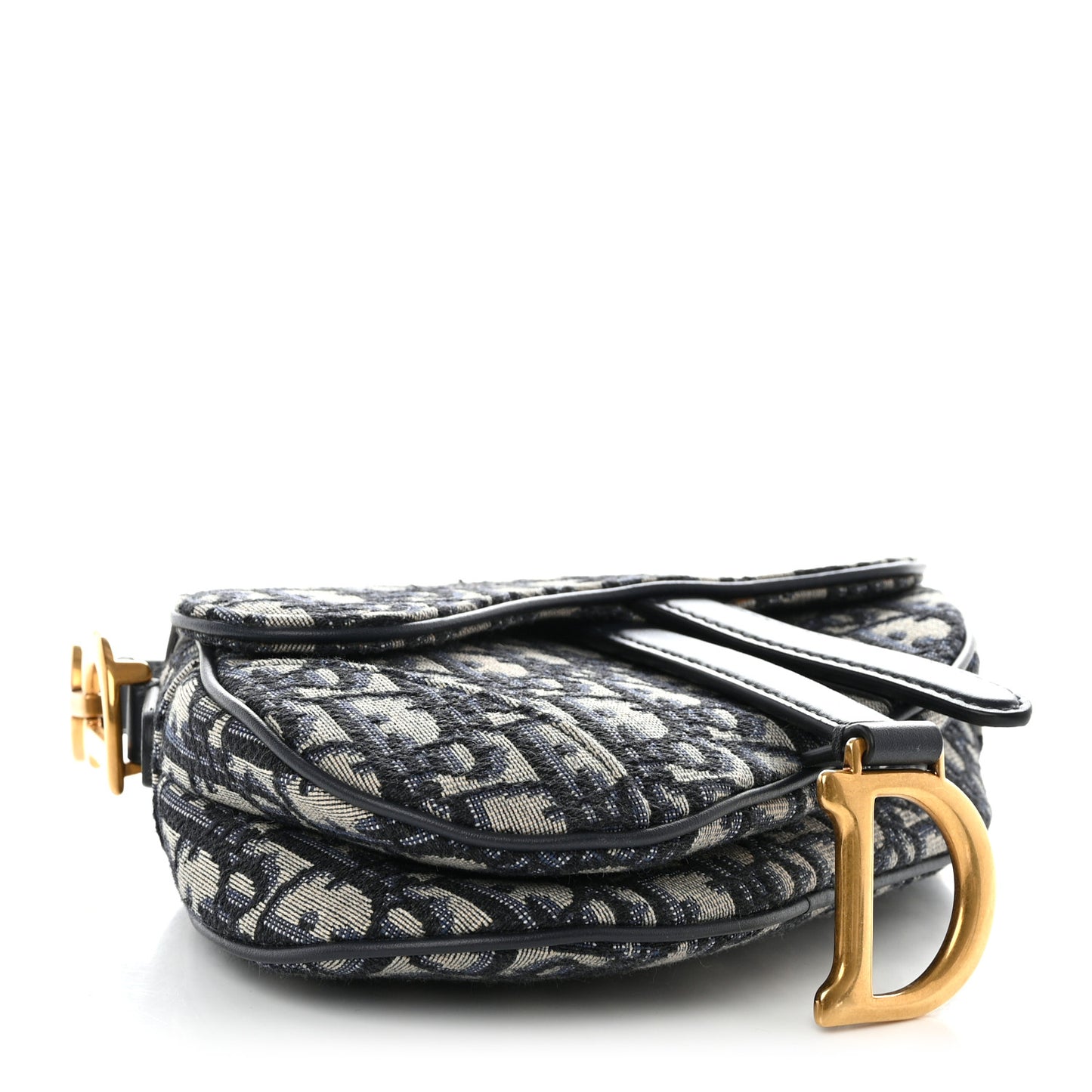 Oblique Mini Saddle Bag Blue