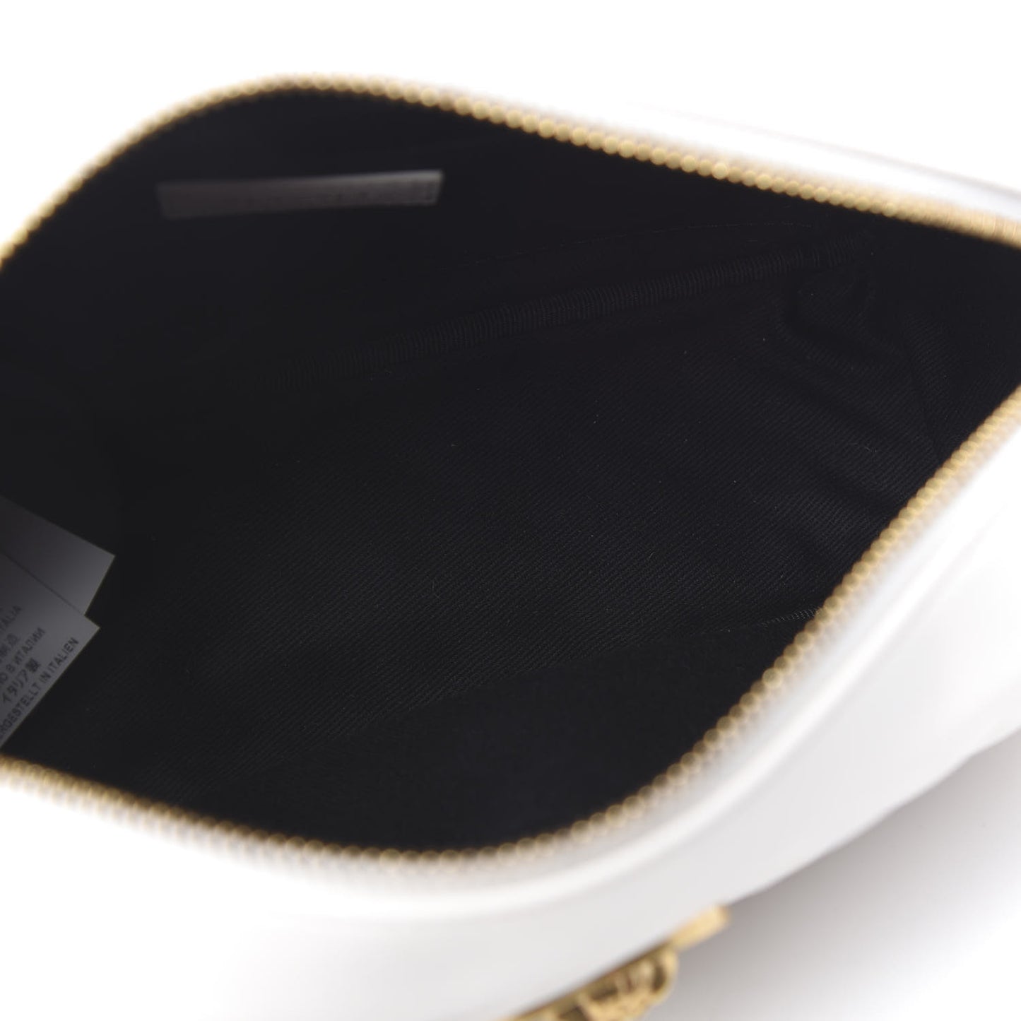 Nappa Quilted Medusa Tribute Camera Bag White