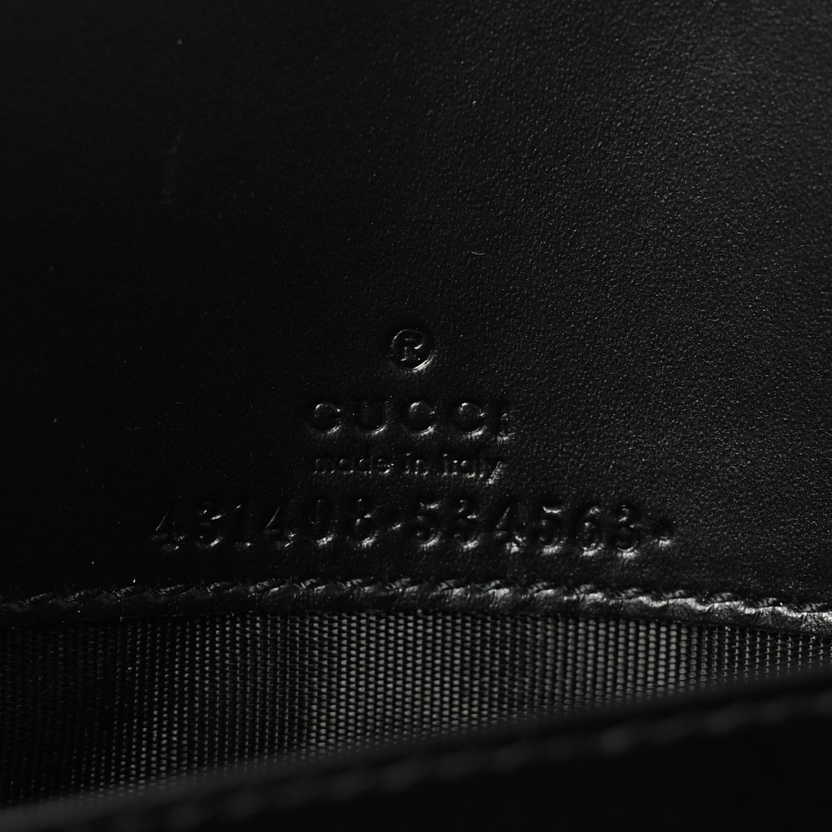 Guccissima Signature Bowy Chain Wallet Black
