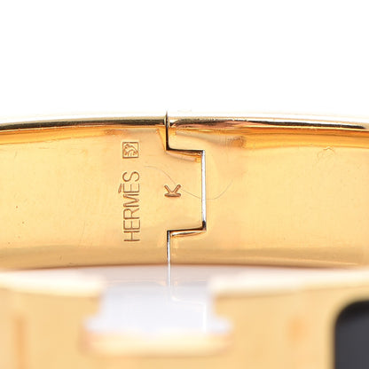 Hermes Enamel Narrow Clic Clac H Bracelet PM Black 4 of 4