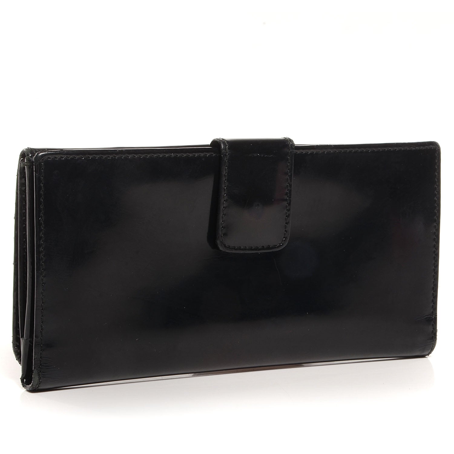 Gucci Patent Leather Blondie Continental Wallet Black 3 of 7