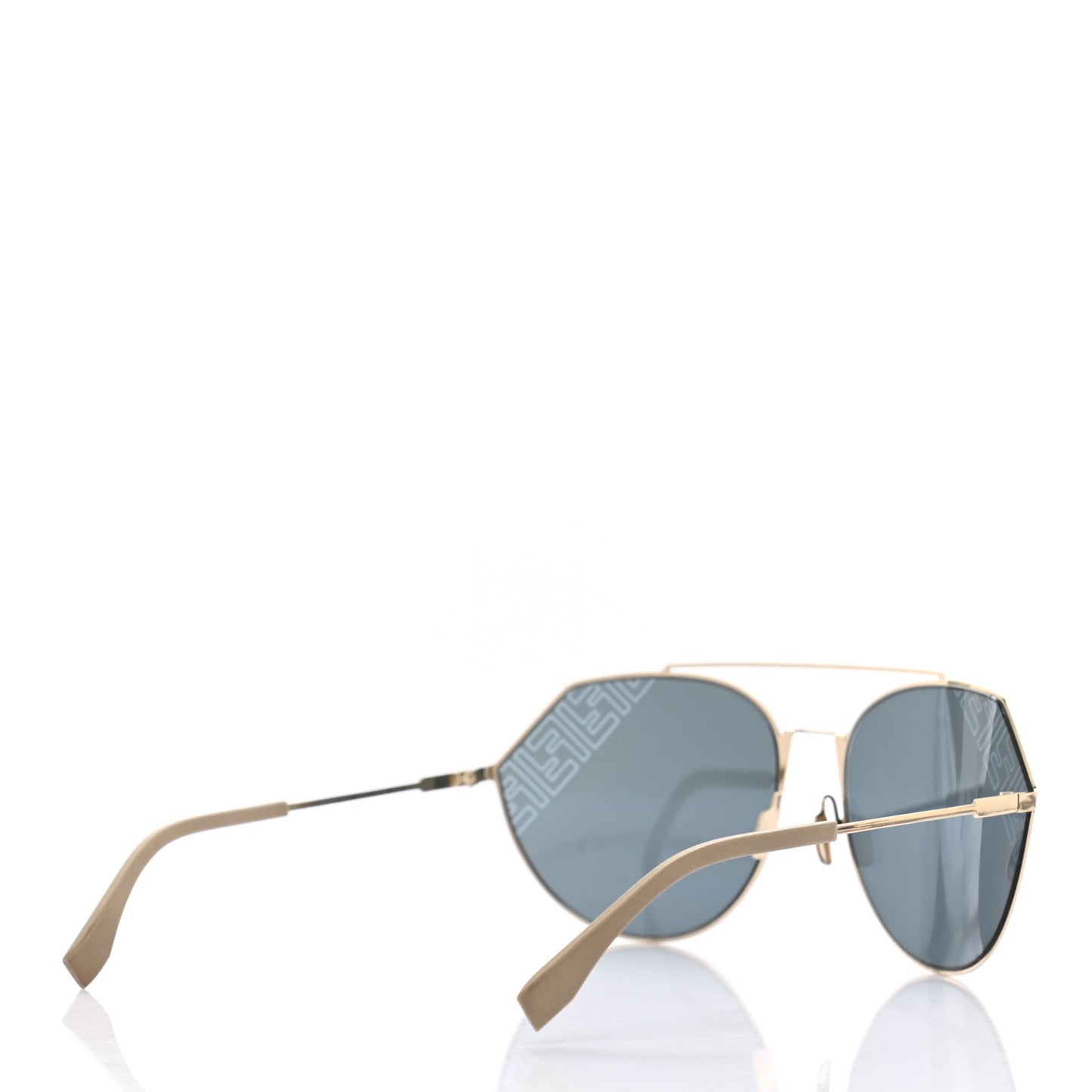 Metal Eyeline Aviator Sunglasses FF M0074/S Gold