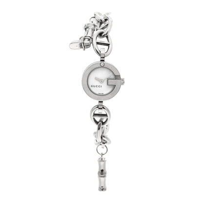 Gucci Stainless Steel Diamond 22mm G Charms Quartz Watch 1 of 6