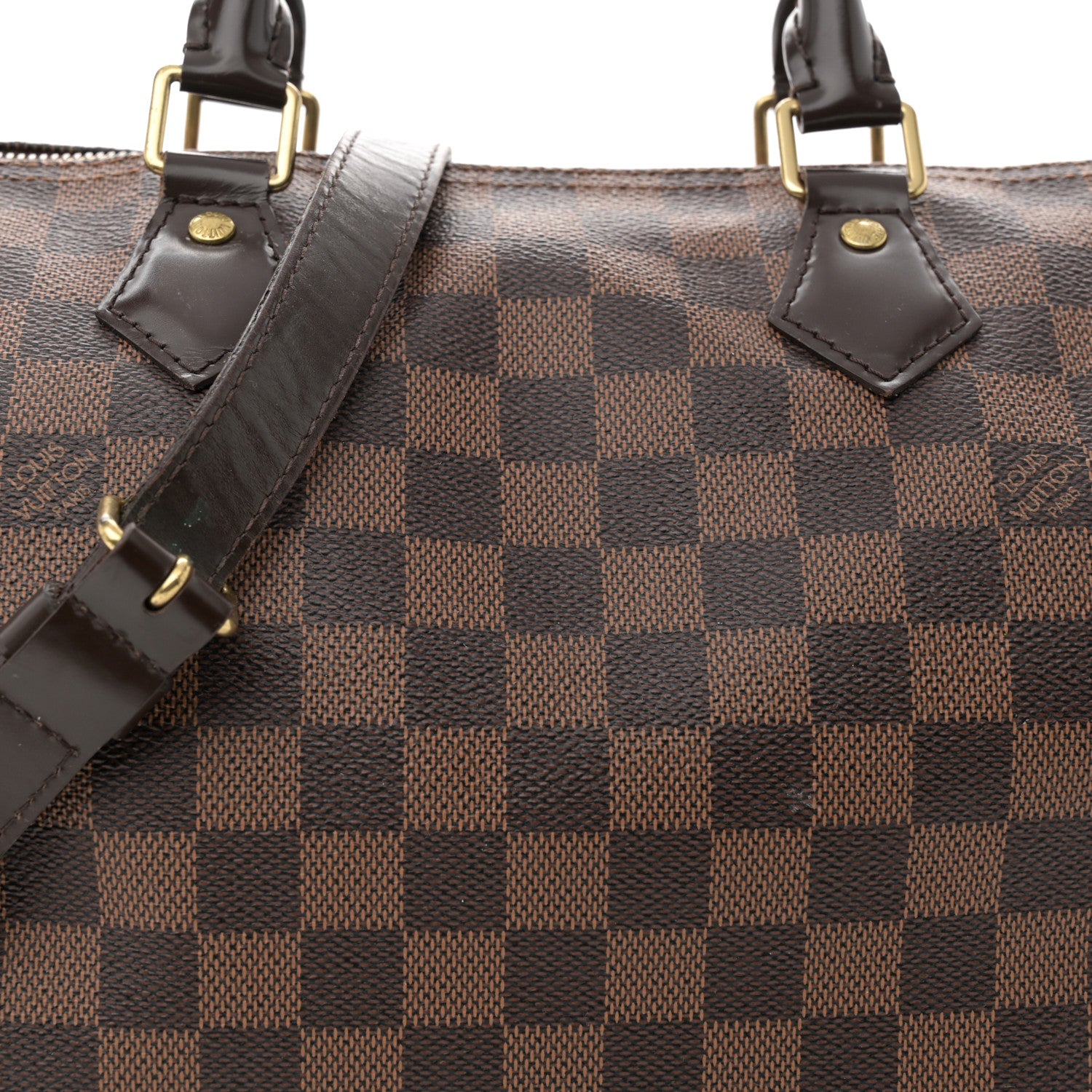 Louis Vuitton Damier Ebene Speedy Bandouliere 30 8 of 13
