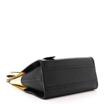 Alexander McQueen Metallic Crash Calfskin The Tall Story Shoulder Bag Black Gold 4 of 11