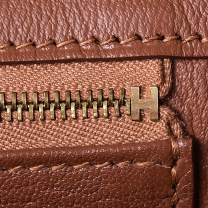 Hermes Tadelakt Ghillies Birkin 35 Fauve 17 of 29