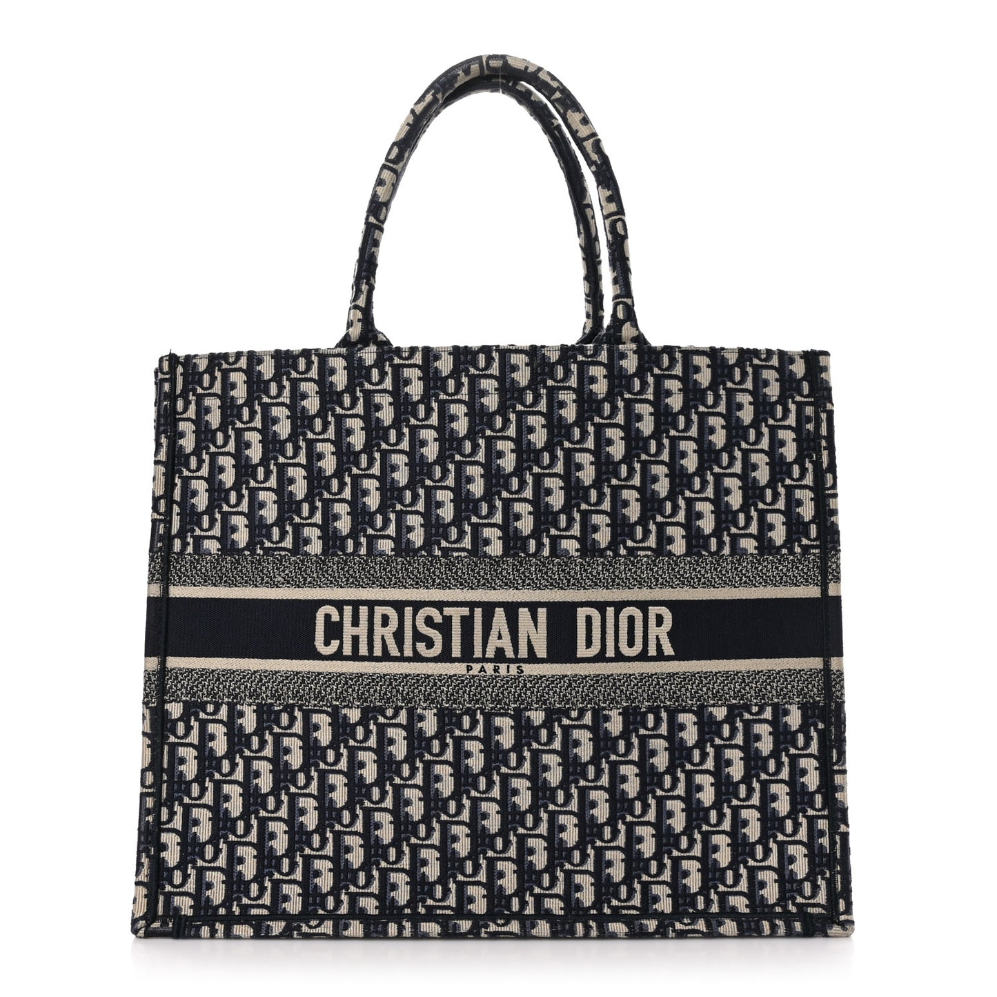 Oblique Large Book Tote Blue Multicolor