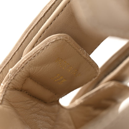 Prada Nappa Quilted Padded Slingback Sandals 37.5 Sabbia 8 of 8