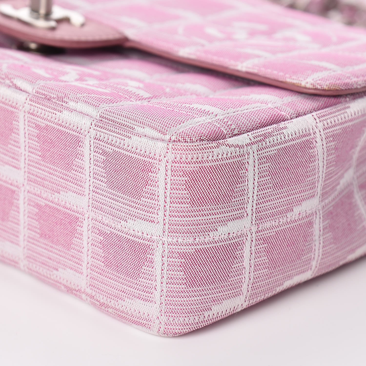 Chanel Nylon Medium Travel Flap Pink 10 of 12