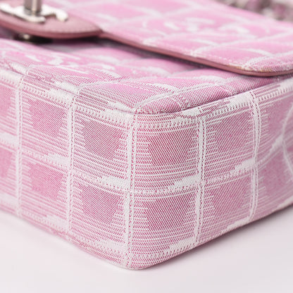 Chanel Nylon Medium Travel Flap Pink 10 of 12