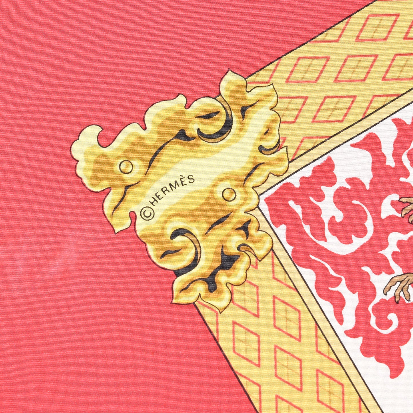 Silk Nikko Scarf 90 Rouge