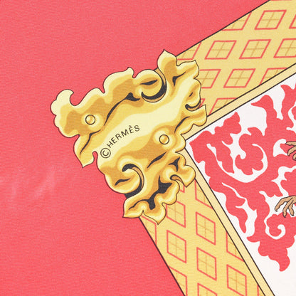 Hermes Silk Nikko Scarf 90 Rouge 3 of 4