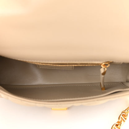 Christian Dior Calfskin Cannage Small Caro Bag Beige 5 of 10
