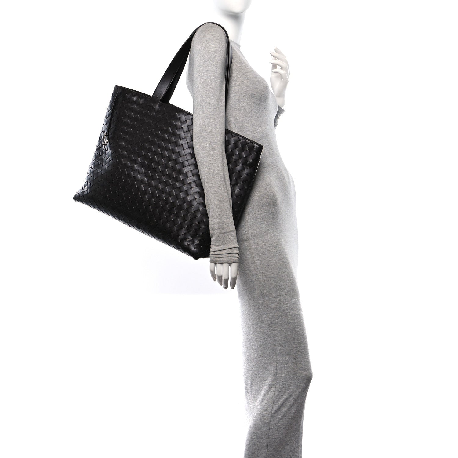 Bottega Veneta Calfskin Intrecciato Large Zipped Tote Fondant 2 of 10